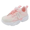 thumbnail image 1 of Splozh Tennis Shoes for Girls Shoes Comfortable Soft Sole Casual Sports Shoes Fashionable Thick Sole Children Sports Shoes Pink,US 11, 1 of 3