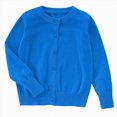 thumbnail image 1 of Splozh Toddler Baby Soft Warm Knitted Cardigan Cute Solid Color Sweater Cardigan Jacket,Blue,11-12 Years, 1 of 5