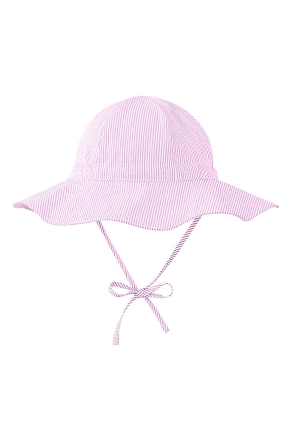 Toddler Baby Sun Hat Kids Summer Baby Sun Hat Summer Beach Hats Sun Wide Brim Toddler Bucket Hat Cap Pink,1-2 Years