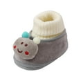 thumbnail image 1 of Splozh Toddler Booties Boy Baby Girls and Boys Warm Shoes Soft Booties Soft Comfortable Toddler Shoes Warming Cotton Shoes Grey,US 3.5, 1 of 6