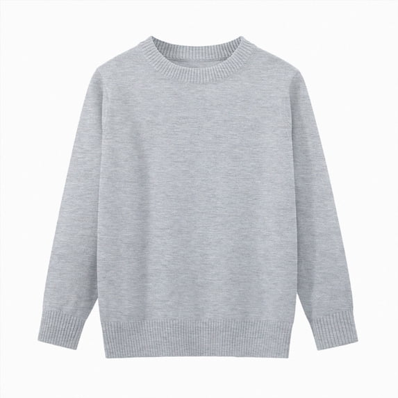 Splozh Toddler Boy Cable Knit Sweater Newborn Baby Boy Girl Outfit Long Sleeve Cable Knit Letters Embroidered Sweater Pullover Knitwear Top,Grey,3-4 Years