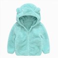 thumbnail image 1 of Splozh Toddler Boy Jacket 6 12 18 24 Months 3T 4T 5T Baby Zip Up Hoodie Unisex Toddler Sweatshirts Lightweight Jacket Hooded Coats Fall Winter Outfits,Sky Blue,12-18 Months, 1 of 7