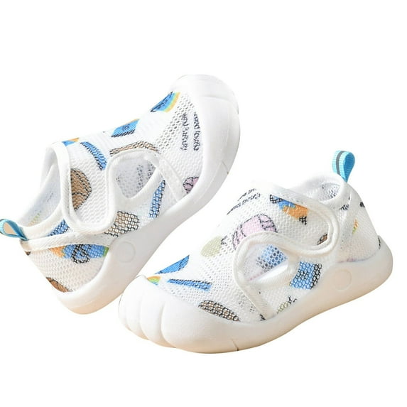 Splozh Toddler Boy Shoes Summer Toddler Girls Boys Shoes Sandals Flat Non Slip Breathable Soft Shoes First Walking Shoes Blue,US 5