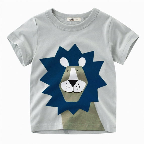 Splozh Toddler Boy T Shirt Boys Shirts Toddler Short Sleeve Cotton T-Shirts Boys Summer Clothes Crew Neck Tops for Kids,Green,1-2 Years