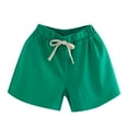 thumbnail image 1 of Splozh Toddler Cotton Shorts Boys Girls Basketball Shorts Athletic Soccer Shorts Casual Shorts Breathable Loose Shorts Green,8-9 Years, 1 of 3