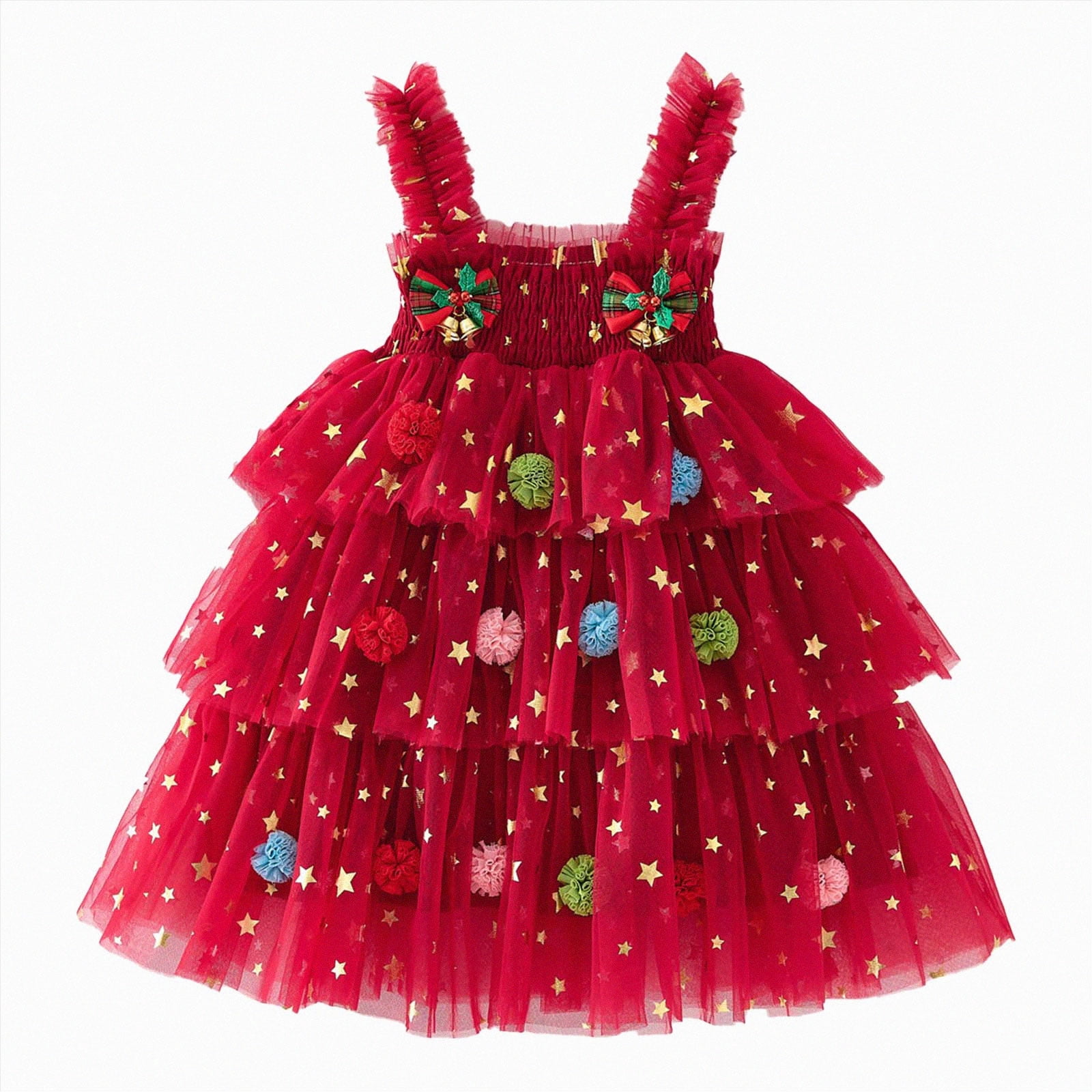 Red Tree Dress Splozh Toddler Girl Outfit Fashion Toddler Baby Girls Christmas Tree ...