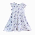 thumbnail image 1 of Splozh Toddler Girl Summer Dress 1-10 Years Boho Floral Dresses Girls Beach Princess Sundress Baby Outfits,Light Purple,7-8 Years, 1 of 9