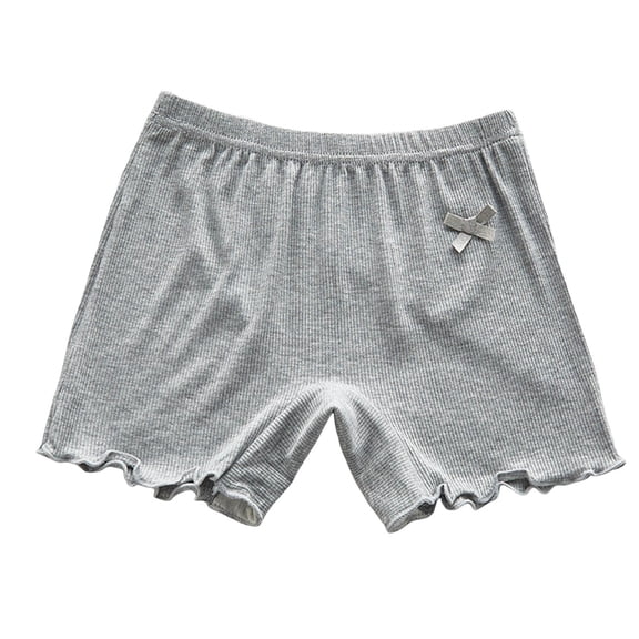 Splozh Toddler Girls Bike Shorts Infant Girl Shorts Summer Bowknot Lace Leggings Underwear Fashion for Girls Clothes Dark Gray,2-3 Years