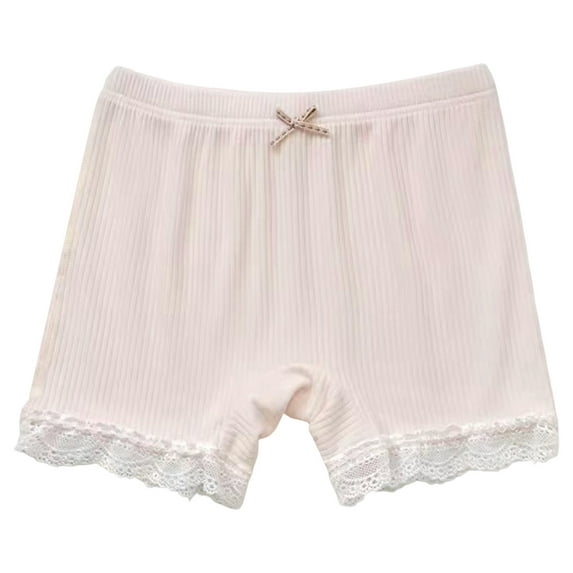 Splozh Toddler Girls Underwear Toddler Shorts Summer Girls Bowknot Lace Leggings Underwear Fashion Girls Clothes Pink,4-5 Years