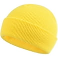 thumbnail image 1 of Splozh Toddler Hat Toddler Beanie Hat Winter Boy Cute Kids Baby Girls Boys Woolen Hat Lovely Antler Knitted Cap Earmuffs Hat Children Yellow,One Size, 1 of 2