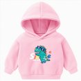 thumbnail image 1 of Splozh Toddler Hoodie Boys Girls Hooded Sweatshirts Fleece Toddler Clothing Cartoon Prints Long Sleeve Tops for Kids,Pink,3-4 Years, 1 of 7