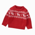 thumbnail image 1 of Splozh Toddler Infant Kids Baby Sweaters Girls Boys Christmas Long Sleeve Warm Cotton Knit Outwear,Red,2-3 Years, 1 of 9