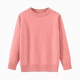thumbnail image 1 of Splozh Toddler Kids Sweater Comfortable Warm Knitted Sweater Boys Girls Solid Color Basic Sweater,Red,3-4 Years, 1 of 4