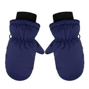 Waterproof Children's Skiing Gloves, Toddler Snow Mittens, Winter Waterproof Children's Skiing Gloves, Toddler Snow Mittens, Winter