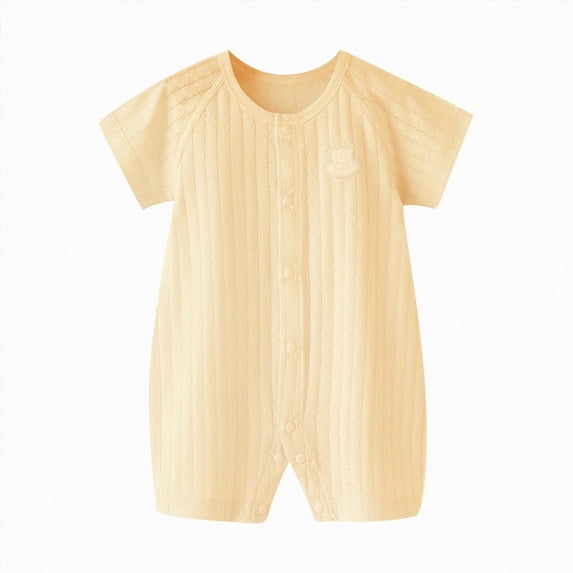 Splozh Toddler Pajamas 3 6 12 18 24 Months Newborn Infant Baby Boy Girl Romper Jumpsuit Outfits Clothes,Yellow,6-12 Months