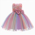 thumbnail image 1 of Splozh Toddler Princess Dress Fashion Girls Bowknot Cute Tulle Pageant Gown Princess Wedding Birthday Dress,Pink,8-9 Years, 1 of 2