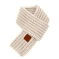 thumbnail image 1 of Splozh Toddler Scarf Warm Knit Children's Scarves Warm Scarves Girls' Thick Scarves Knitted Boys' and Girls' Baby Scarves Autumn and Winter Beige,One Size, 1 of 4
