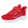 thumbnail image 1 of Splozh Toddler Shoes Boys Girls Kids Cushion Sneakers Tennis Running Sports Walking Footwear Lightweight Breathable,Red 3.5, 1 of 6