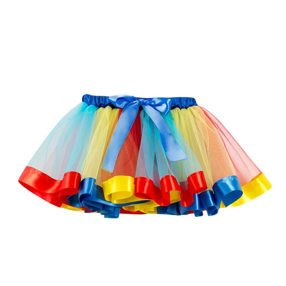 Splozh Toddler Skirt Girls Skirts Toddler Tutu Skirt Tulle Dance Skirts Girls Birthday Fashion Clothes Blue,2-4 Years
