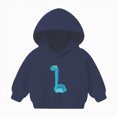 thumbnail image 1 of Splozh Toddler Sweatshirts Toddler Boys Girls Winter Long Sleeve Hoodie Sweatshirt Outwear for Kids Clothes Cartoon Dinosaurs Prints,H,4-5 Years, 1 of 5