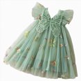thumbnail image 1 of Splozh Toddler Tulle Dress for Girls 6 12 18 24 Months 3T 4T 5T Layered Tutu Ruffle Dresses Swing Twirly Birthday Wedding Sundress,Green,4-5 Years, 1 of 8