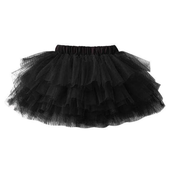Splozh Toddler Tutu Skirt Ballet Tutu for Toddler Girls Tulle Ballet Dance Skirt Princess Baby Kids Dress up Birthday Party Layers Black,2-3 Years