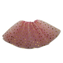 Splozh Toddler Tutu Skirt Girls Tutu Skirt Princess Ballet Dance Tutu Dress Layered Christmas Tutu Pink,One Size