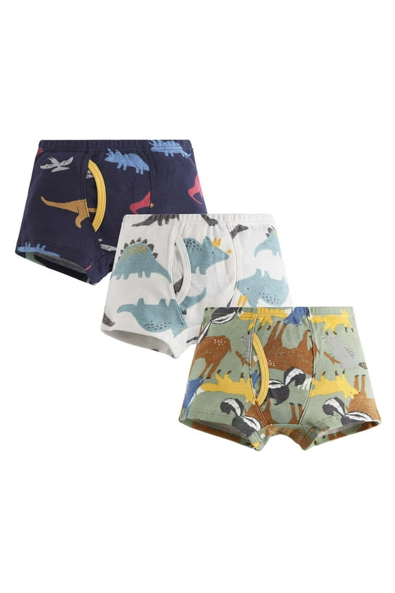 Toddler Underwear Trainer Boxer Briefs for Toddlers Potty Training Underwear for Boys 3 Pack Red,3-4 Years