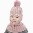 thumbnail image 1 of Splozh Toddler Winter Hat Winter Hat for Boys Girls Warm Baby Toddler Fleece Beanie Hats,Pink,One Size, 1 of 6