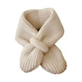 thumbnail image 1 of Splozh Toddler Winter Scarves Boy Children's Scarf Comfortable Warm Solid Color Knitted Boys Girls Baby Neck Scarf White,One Size, 1 of 3