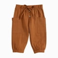 thumbnail image 1 of Splozh Toddlers Pants 6 12 18 24 Months 3T 4T Fall Toddler Boys Pants Solid Color Sport Pants Casual Outwear Fashion Clothing,Brown,2-3 Years, 1 of 7