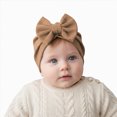 thumbnail image 1 of Splozh Turban Bows for Baby Girls Baby Girls Turban Hats with Bow Newborn Caps Bonnets Headwraps for Infants Toddlers,Coffee,One Size, 1 of 4