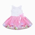 thumbnail image 1 of Splozh Tutu Dress for Girls Princess Dress Toddler Infant Bowknot Tutu Dress Tulle Dresses Baby Girls Flower Gown Outfits,Pink,1-2 Years, 1 of 5