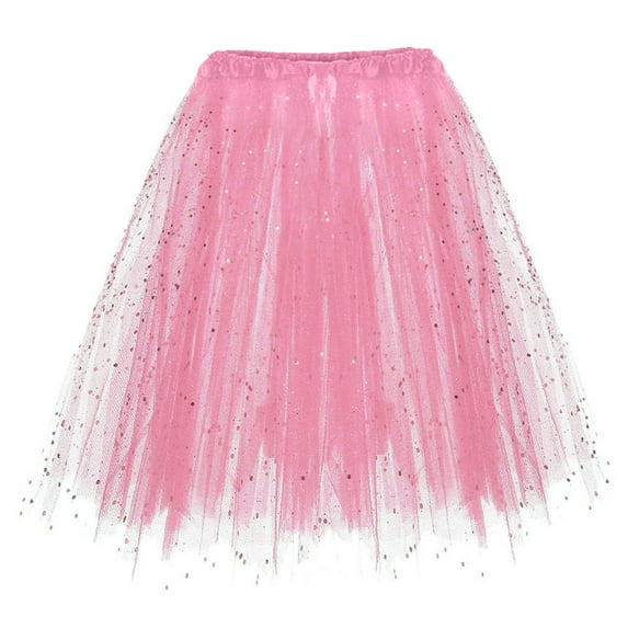Splozh Tutu Skirts for Toddler Girls Toddler Baby Girl Tutu Tulle Layered Ruffle Skirt for Little Girls Ballet Dance Tutu Skirt Pink,2-10 Years
