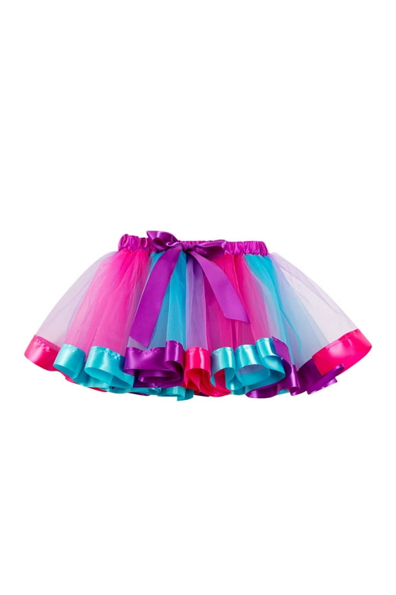 Tutu for Baby Girls Skirts Toddler Tutu Skirt Tulle Dance Skirts Girls Birthday Fashion Clothes Hot Pink,5-8 Years