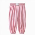 thumbnail image 1 of Splozh Wide Leg Pants for Girls Summer Comfortable and Breathable Pants Casual and Versatile Pants Casual Trousers Outdoor Trousers,Pink,6-12 Months, 1 of 4