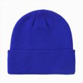 thumbnail image 1 of Splozh Winter Hat Kids Toddler Winter Hat Kids Beanie Hats for Girls Boys Cute Warm Fleece Lined Knit Beanies Cap,Blue,0-2 Years, 1 of 9