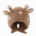 thumbnail image 1 of Splozh Winter Hats for Kids Kids Winter Beanie Hat Children's Warm Fleece Lined Knit Thick Ski Cap for Boys Girls,Khaki,3-24 Months, 1 of 4