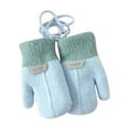 thumbnail image 1 of Splozh Winter Mittens for Toddler Mittens for Baby Snow Gloves for Kids Girls Boys Winter Snow Ski Gloves Kintted Warm and Soft Gloves Light blue,S, 1 of 5