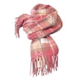 thumbnail image 1 of Splozh Winter Scarf for Women Winter Tartan Scarf Ladies Warm Blanket Pashmina Shawl Hot Pink,One Size, 1 of 5
