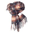 thumbnail image 1 of Splozh Winter Scarfs for Women, Soft Cozy Women Winter Tartan Scarf Ladies Warm Blanket Pashmina Shawl Black,One Size, 1 of 5