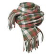 thumbnail image 1 of Splozh Women Chunky Scarf Women Winter Tartan Scarf Ladies Warm Blanket Pashmina Shawl Dark Green,One Size, 1 of 7