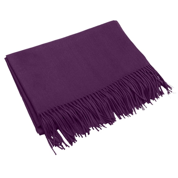Splozh Women Neck Scarf Winter Women Scarf Pashmina Shawls and for Evening Dress Bridesmaid Wedding Bridal Winter Warm Long Large Scarves Dark Purple,One Size