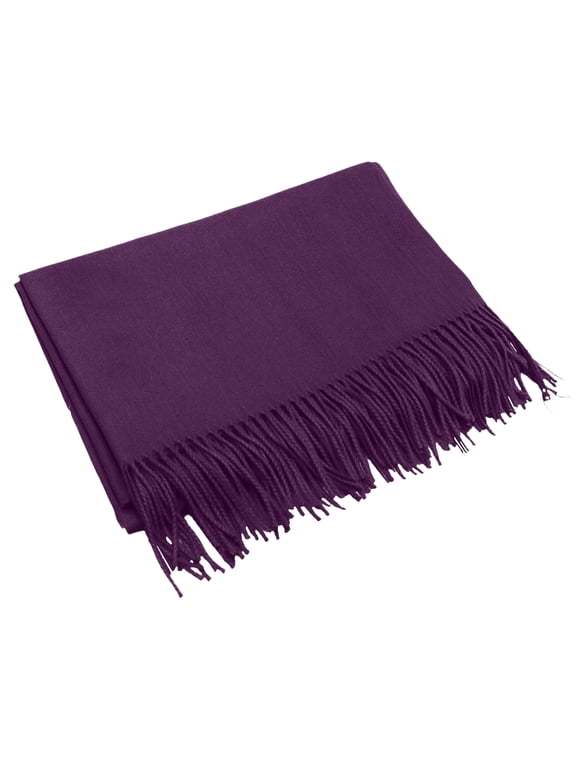 Women Neck Scarf Winter Women Scarf Pashmina Shawls and for Evening Dress Bridesmaid Wedding Bridal Winter Warm Long Large Scarves Dark Purple,One Size