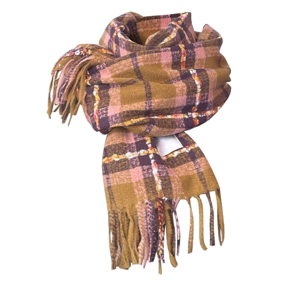 Splozh Womens Warm Long Shawl Winter Women Winter Tartan Scarf Ladies Warm Blanket Pashmina Shawl Green,One Size