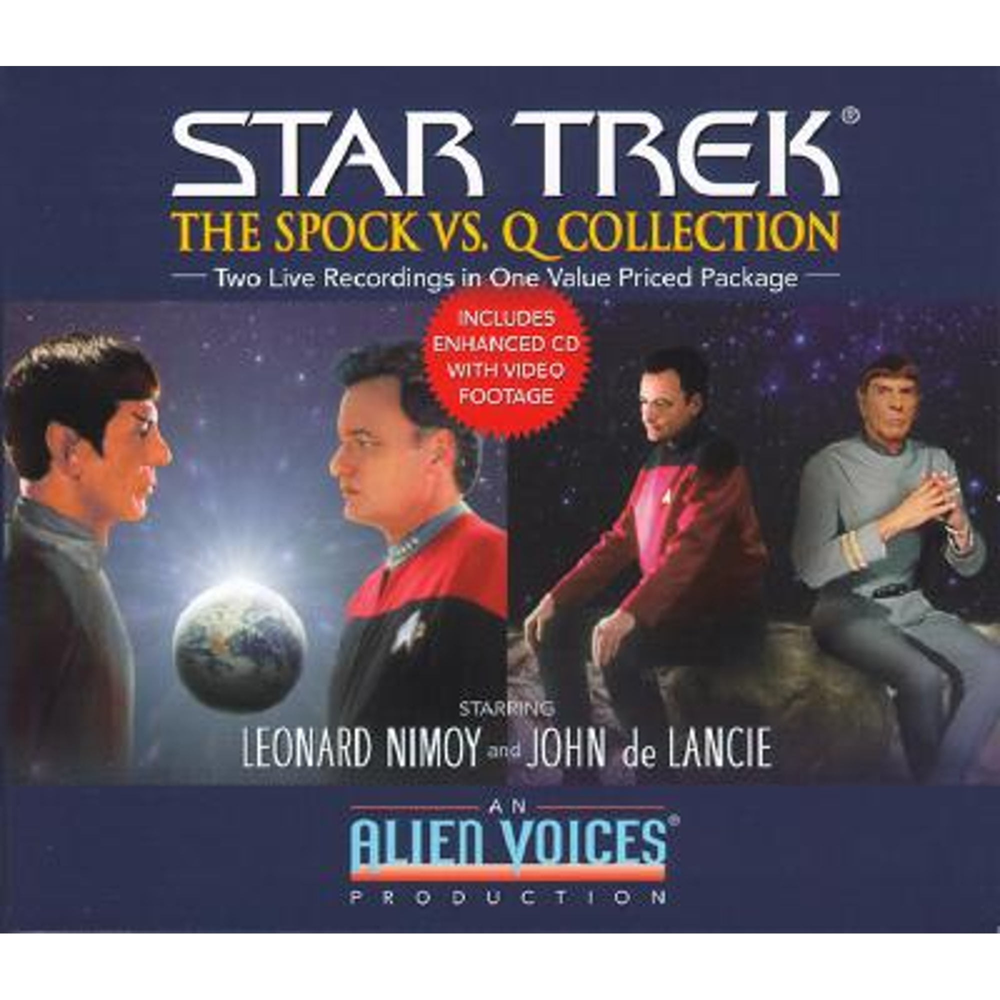 Spock vs. Q Gift Set (Audiobook) by Alien Voices, Cecilia Fannon