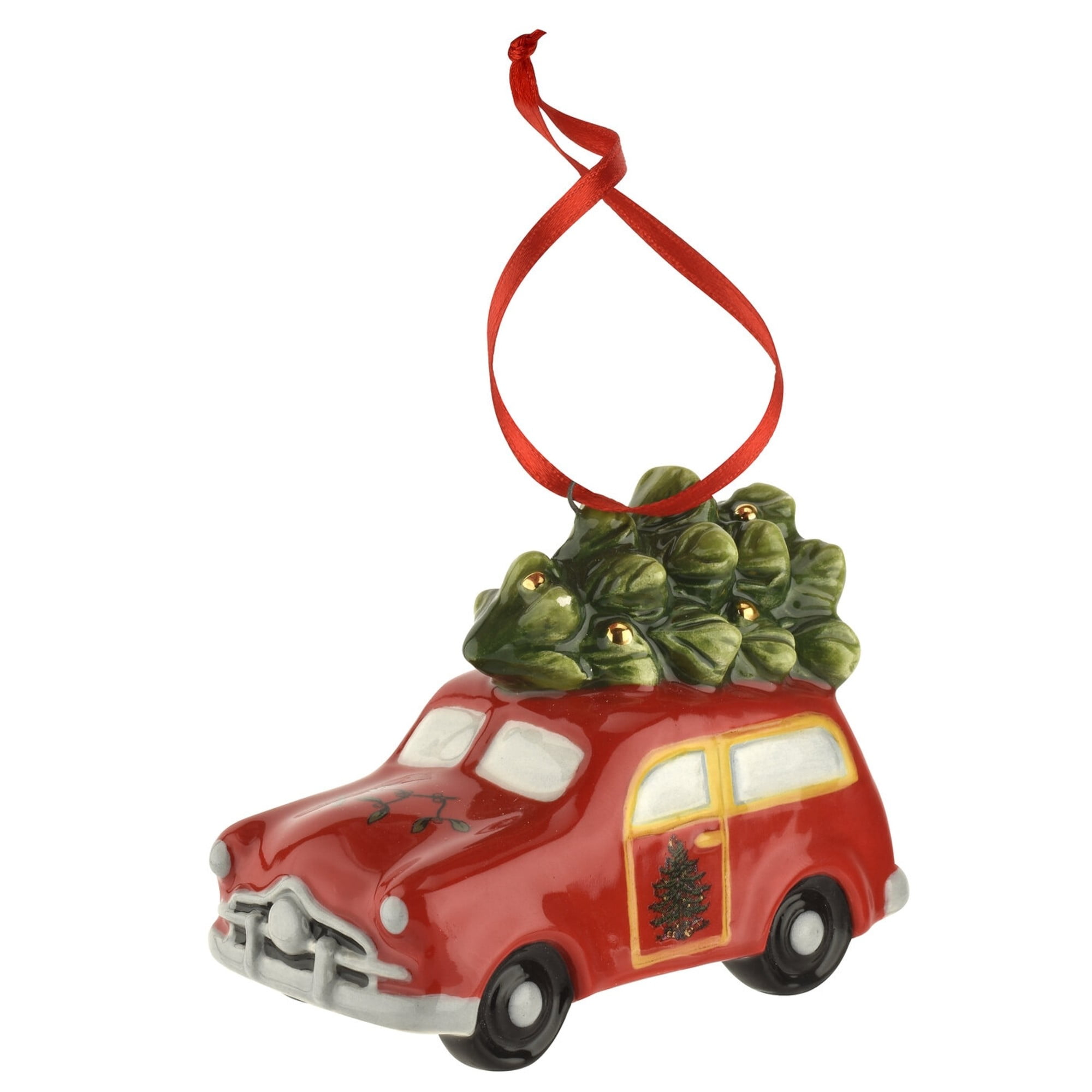 Spode Christmas Tree Station Wagon Ornament