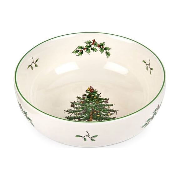 Spode 33 oz Christmas Tree Bowl, Set of 2 - Fine Porcelain, Lead-Free