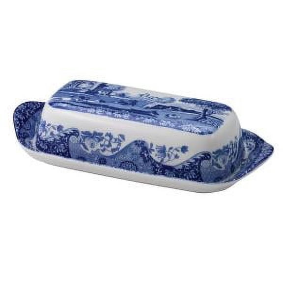 Spode BLUE ITALIAN Covered Butter Dish