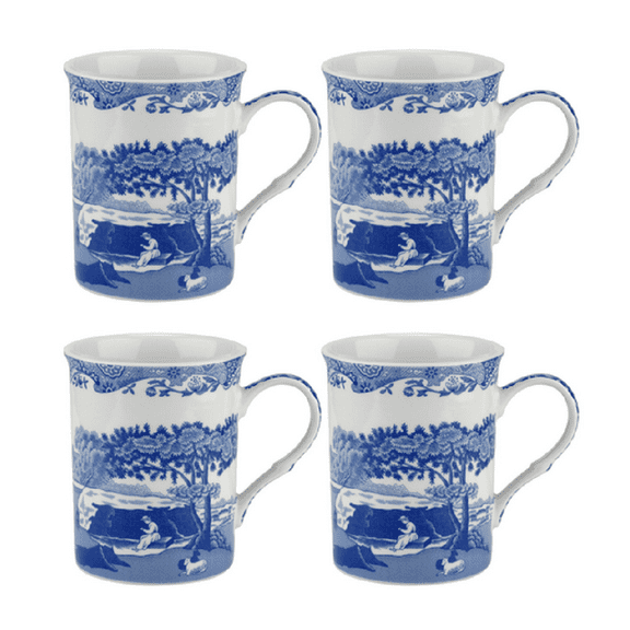 Spode Blue Italian 12-Ounce Mug (Set of Four)
